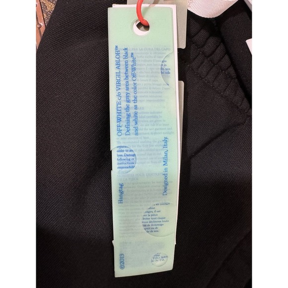 NWT Off-White Black Diagonal Stripe Joggers - Picture 8 of 16
